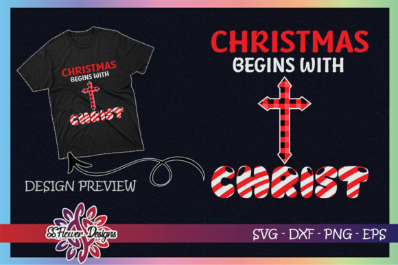 Christmas Begins with Christ Christian Graphics