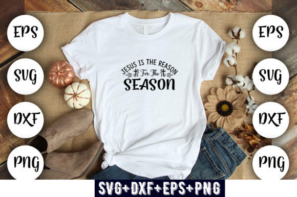 Easter Graphics: Jesus Is the Reason T-Shirt Designs