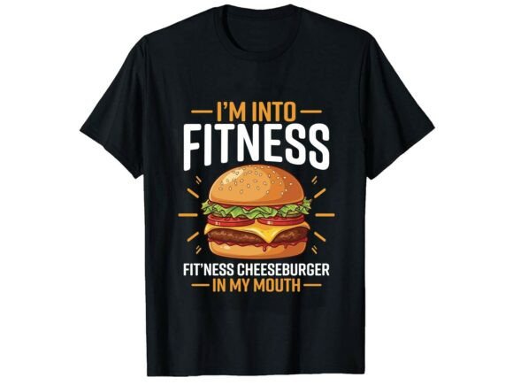 Fitness Cheeseburger Lover Graphics & T-Shirt Designs