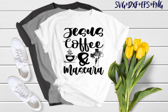 Makeup Jesus Coffee Mascara Graphics & T-Shirt Designs